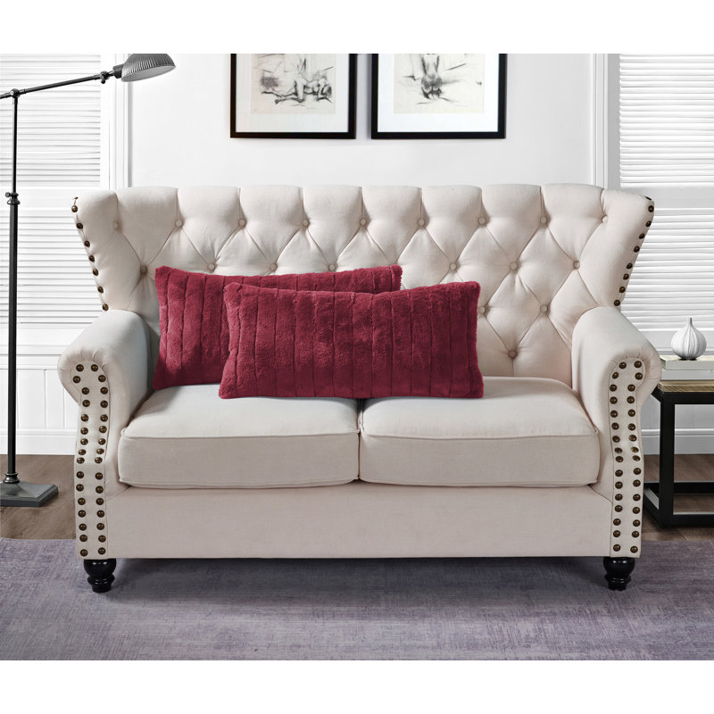 Rectangular Lumbar Cushion Cover, Tawny Port
