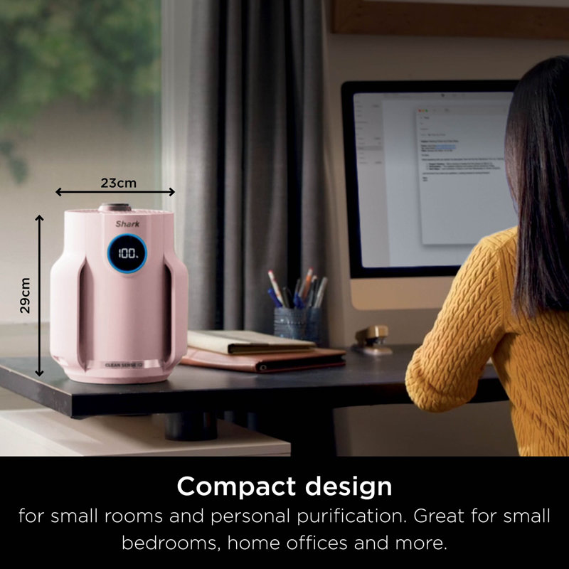 Shark NeverChange5 Air Purifier Compact Pro HP072UK, Pink