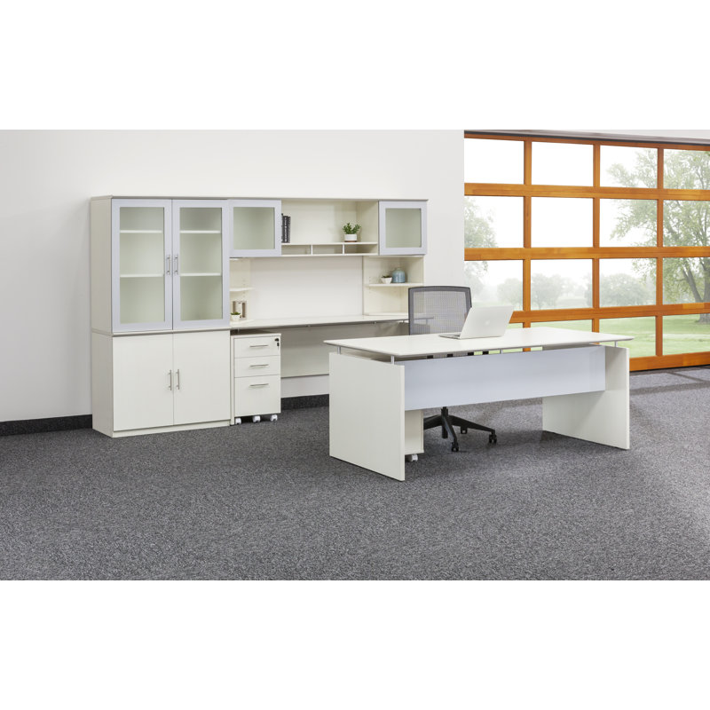Medina Desk Shell, Textured Sea Salt, 29.5'' H x 72'' W x 36'' D