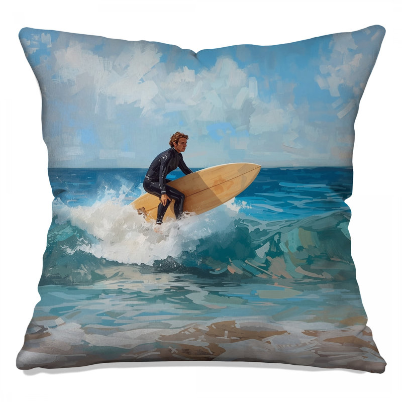 Coussins Surfer, 16 po x 16 po