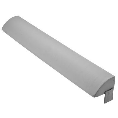 Coussin de lit pour tête de lit, très grand lit, bourre de lit 76 po x 8 po x 6 po, espace de remplissage de 0 à 5 po entre la tête de lit et le matelas, coussin de tête de lit en mousse 25D avec poche latérale, pour le dossier, gris
