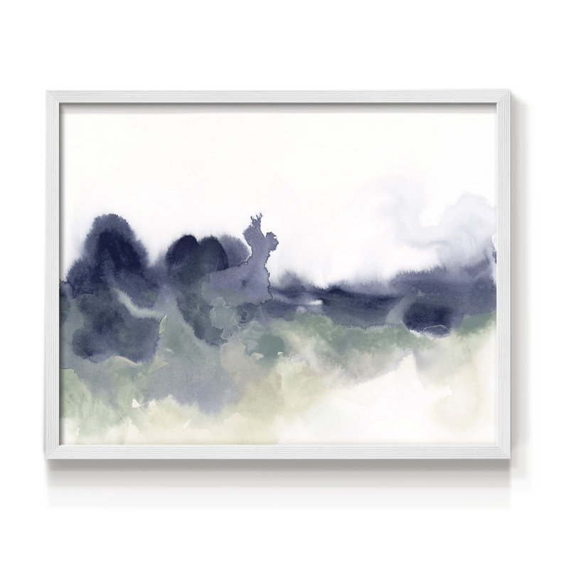 «Lake Fog I», reproduction encadrée, H 22 po x l 28 po, Blanc