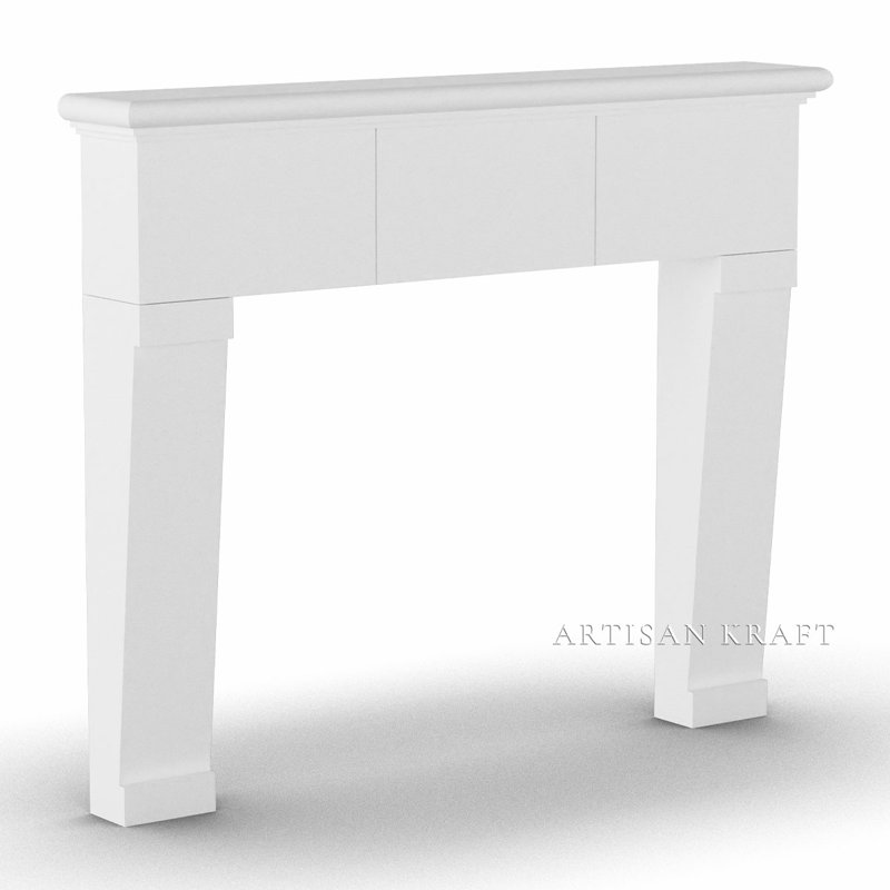 Cadre de cheminée en pierre Memphis, Naturel / naturel, 74"