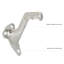 Support standard pour main courante en zinc poli (paquet de 5)-23032666