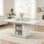 Table de salle à manger moderne carrée avec pieds de rangement et base en métal-631823564