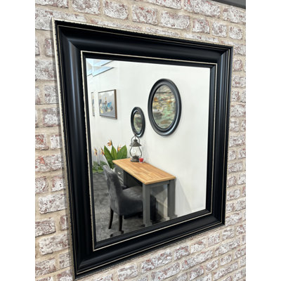 Arnoldo Plastic Rectangle Leaning and Wall Mirror Set