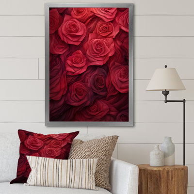 La beauté des roses rouges - Roses, art mural