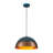 1 - Light Copper Painted Dome Shape Metal Pendant