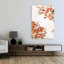 «Earthy Abstract Blooms Abstract Contemporary Modern Autumn Flower», art mural