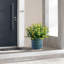 Ensemble de 3 pots de fleurs en céramique grille, pot de fleurs moderne pour patio, jardin, rebord de fenêtre - bleu vert-1347778428
