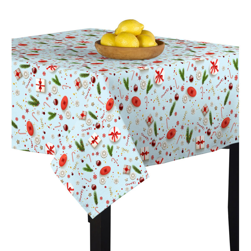 Lambert Geometric Square Tablecloth, 60" W x 60" L