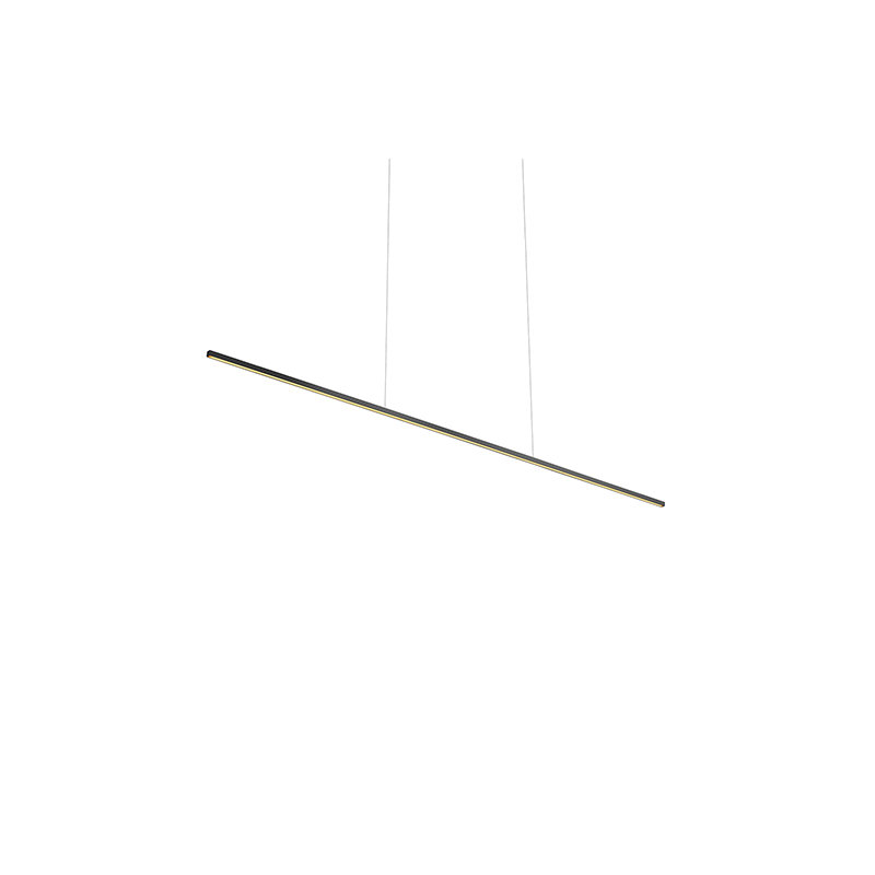 Vega 1 - Light LED Pendant, 122.5" H x 60" W x 1.5" D, Black