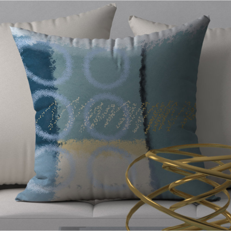 Housse de coussin décorative carrée et insert, 24" X 24"