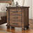Rustic Three Drawer Reclaimed Solid Wood Farmhouse Nightstand (old sku:WF298401AAD)