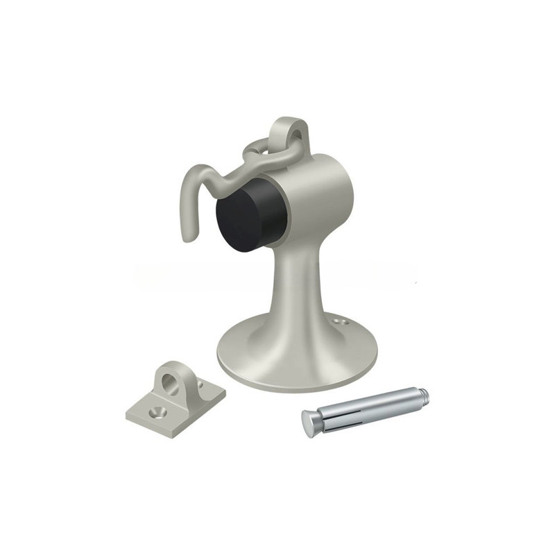 Door Stop, Brushed Nickel