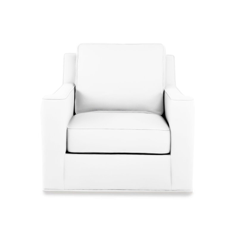 Colton Outdoor Swivel Lounge Chair, Snow 71630L10