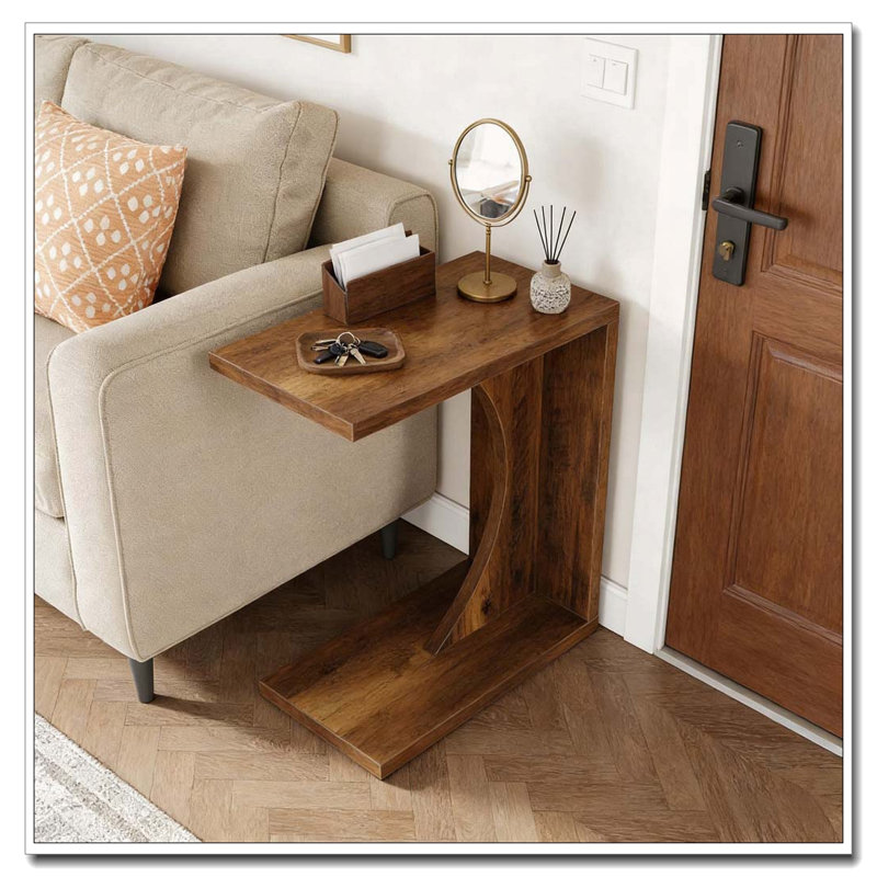 C-Shaped End Table