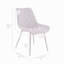Élégantes chaises de salle à manger en similicuir avec motif à losanges - ensemble de 2