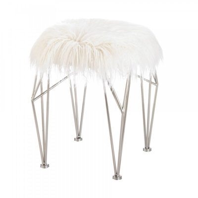 Tabouret de coiffeuse en fer 18,1 po Kyaira