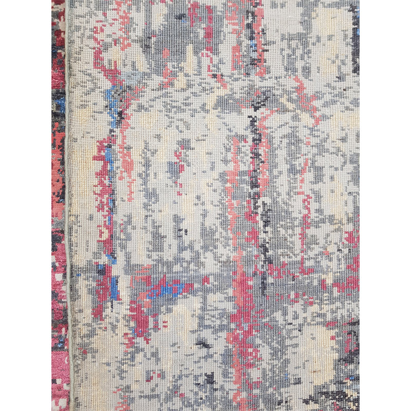 Hand Knotted Abstract Area Rug