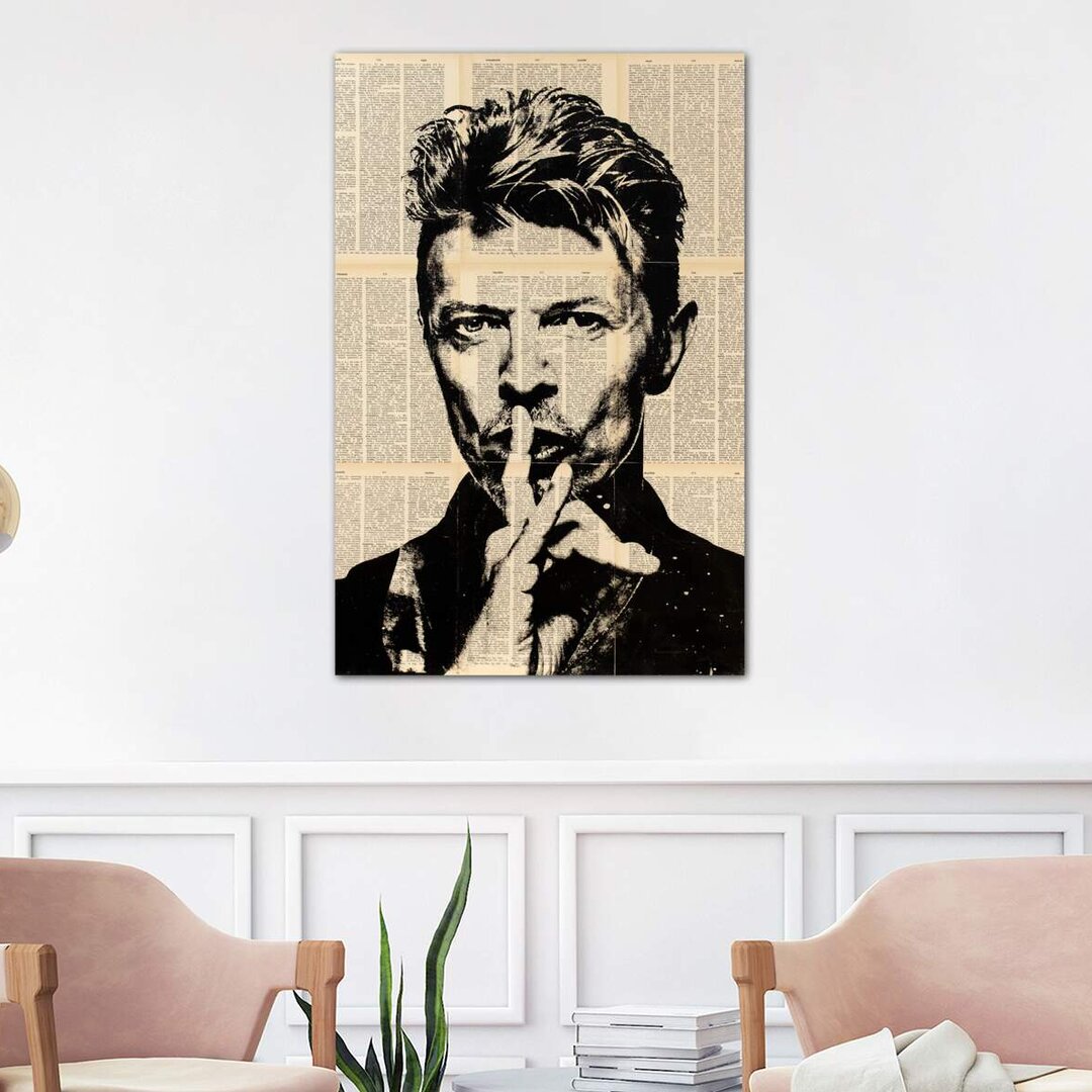 Leinwandbild - Grafikdruck „David Bowie” von Dane Shue