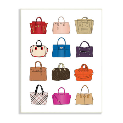 " Glam Designer Bags Fashion Forward Purse Chart "