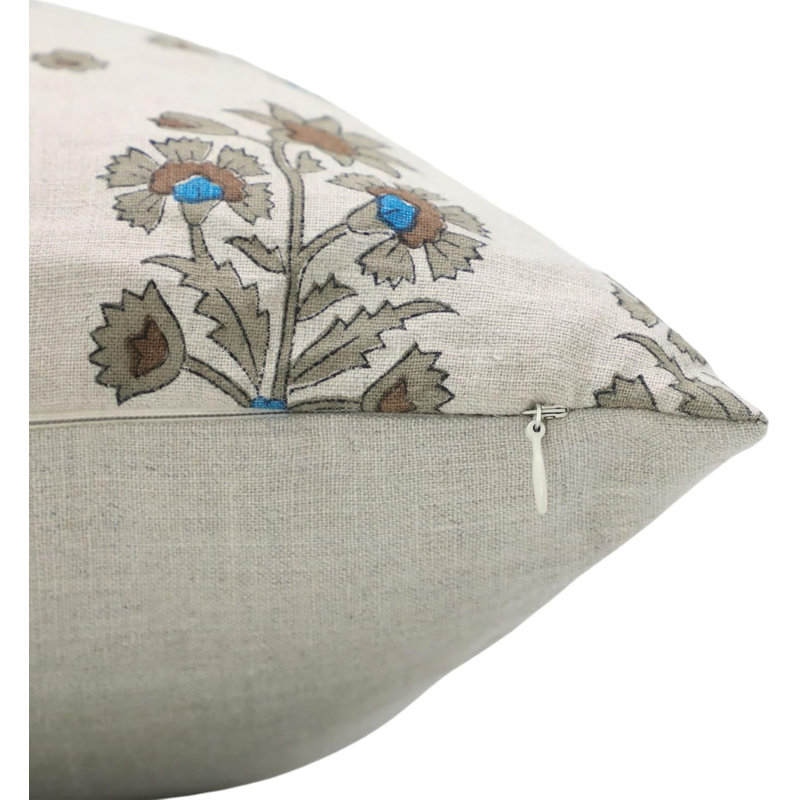 Housse de coussin Fabividine Floral, H 24 po x l 24 po