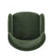 Fauteuil d'appoint à oreilles en velours Langston-1926527058