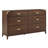 Commode 6 tiroirs en bois massif avec 3 ensembles de séparateurs modulaires