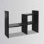 Rotatable Black Desktop Organizer Shelf-67867153