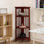 Bibliothèque en coin Duerr H 38,75 "x l 12,5"