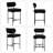 Osborne 26" H Upholstered Bar Stools Counter Height Bar Stools With Adjustable Foot Pads-106754201-107152732