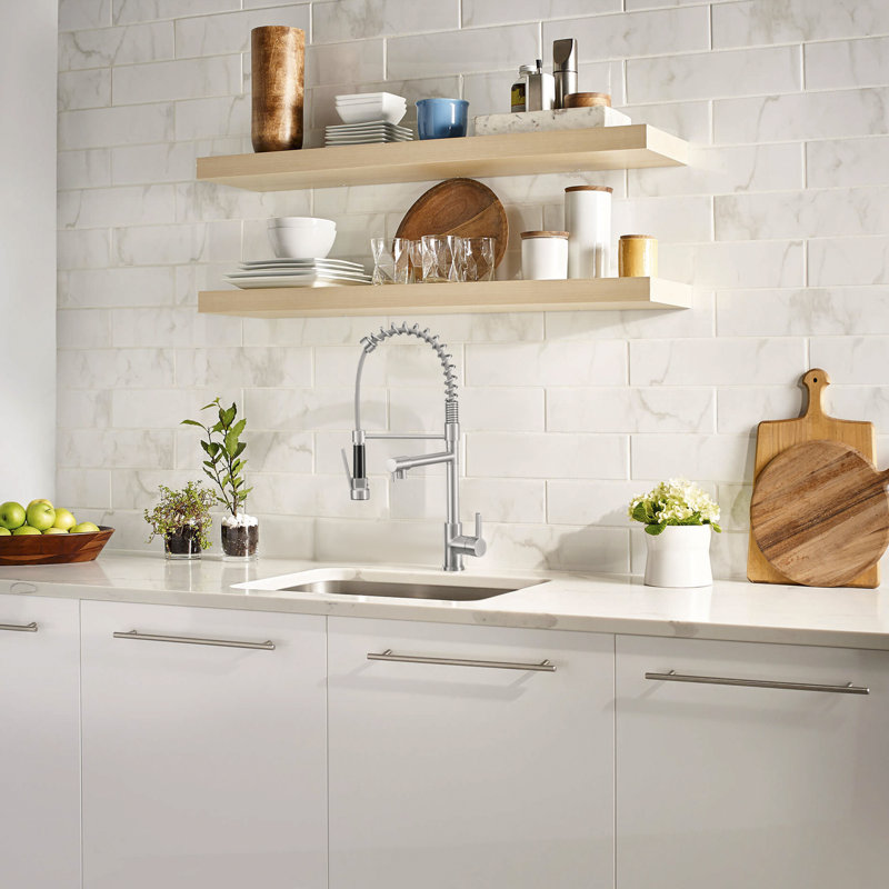 ABTIABGY Kitchen Faucet, Brushed Nickel