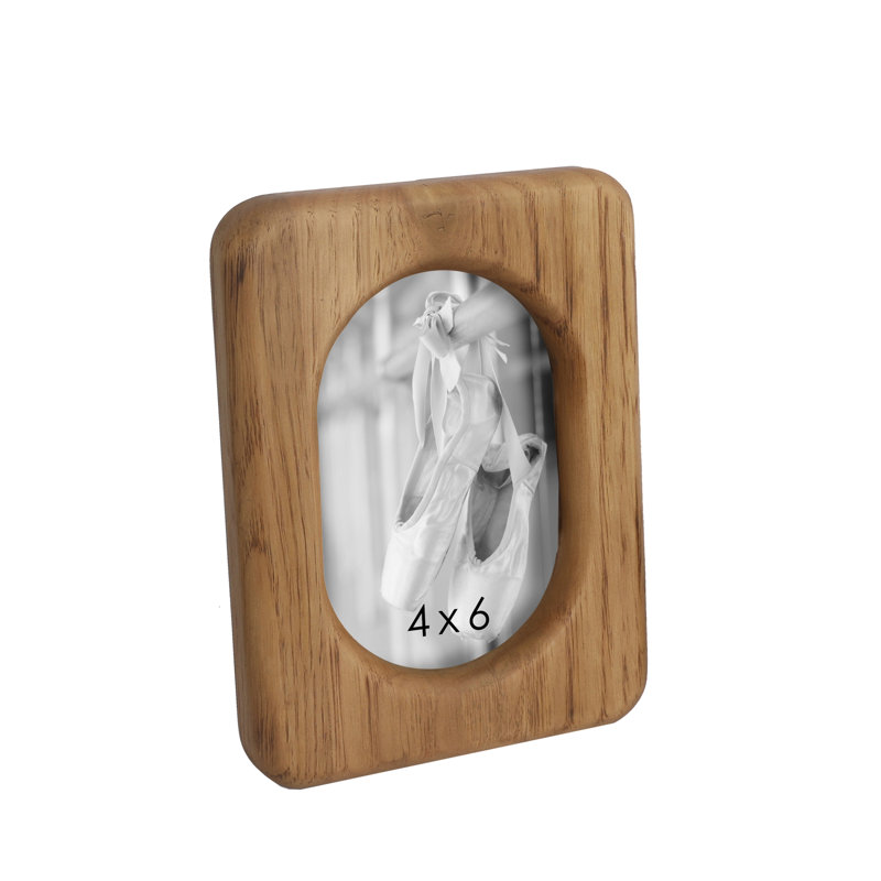 Cadre pour photo en bois 7,5 po, 4 po x 6 po, Brun