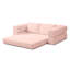 Canapé-lit convertible de 81 po, canapé-lit pliant 3 en 1 avec velours côtelé et coussins, causeuse multifonctionnelle pour le salon et la chambre à coucher-130073712