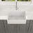 30'' L x 20" W Farmhouse Kitchen Sink White Ceramic Single Bowl Kitchen Sink Apron Front Sink