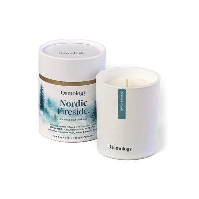 Nordic Fireside Scented Candle - Smoked Musk Cedarwood and Patchouli