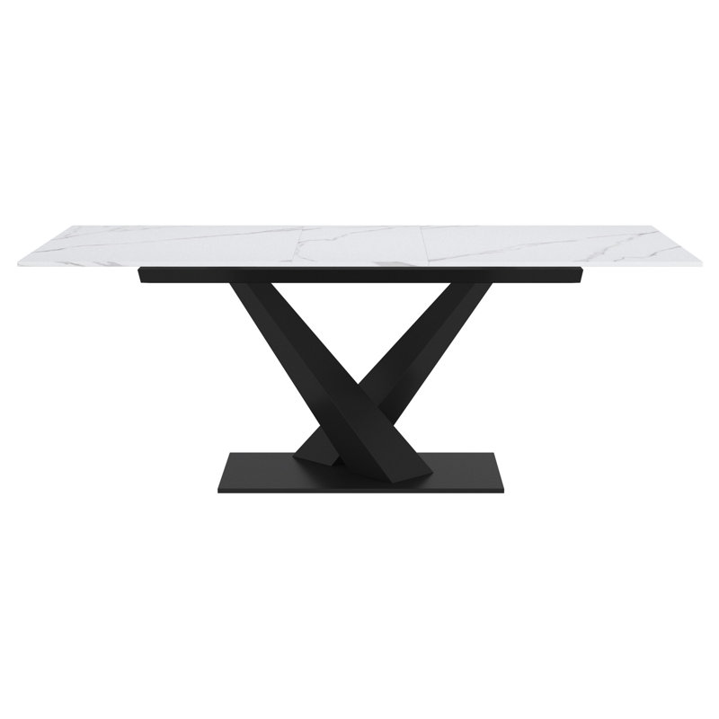Table de salle à manger Julius, White/Black