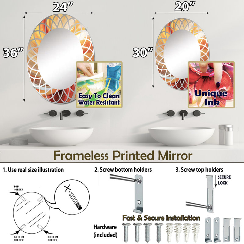 Miroir Bonshaw, 30 po x 20 po