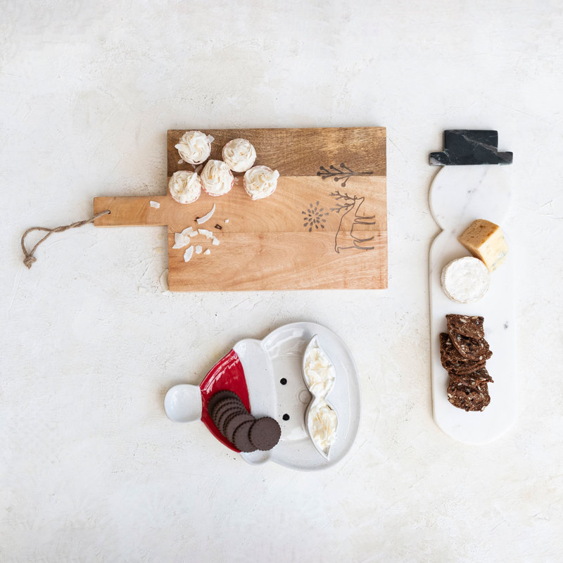 Creative Co-Op Marble Cheese Board