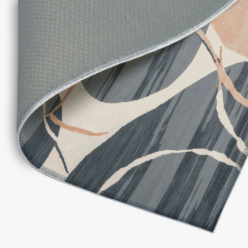 Tapis intérieur et extérieur beige Watercolor, Rectangulaire 2 pi x 3 pi
