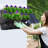 Set Of 6, 18 Pockets, Self-Watering Stackable Vertical Planters - Wall Mounted Plastic Planters