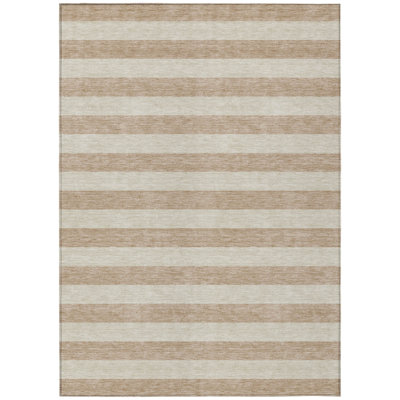 Chrishanna Washable Striped Indoor / Outdoor Rug