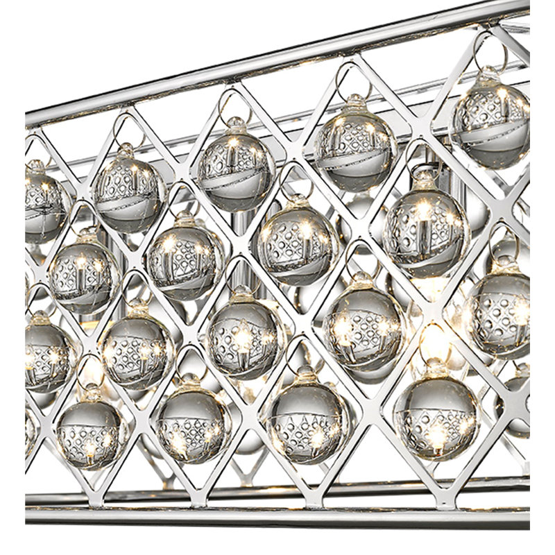Katharine 5 - Light Metal Chandelier Pendant, Chrome