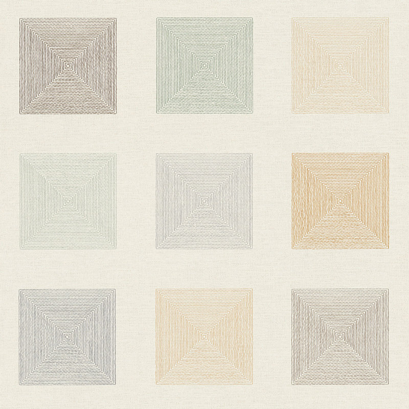 Camire 10.05m x 53cm Matte Wallpaper Roll, Cream/Brown/Green