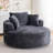 Round Accent Chair, 360 Swivel Chenille Barrel Chair, Fluffy Modern Sleeper For Living Room, Bedroom, Reading Room And Lounge