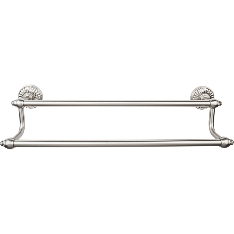Tuscany Bath Double 20 1/2" Wall Mounted  Towel Bar, Brushed Satin Nickel