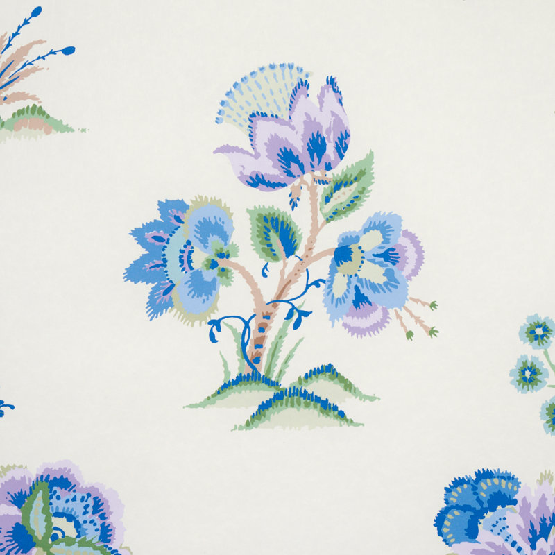 Papier peint Ashford, Bleuet / lilas