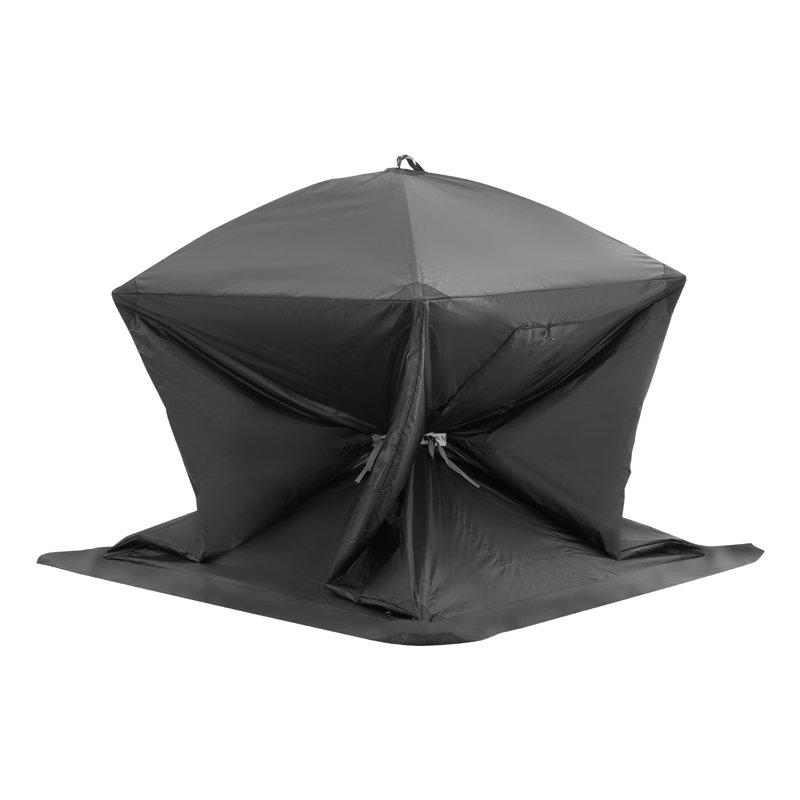 Tent, Black, 165.1cm H x 152.4cm W x 152.4cm D