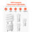 CFL Light Bulbs 13W Compact Fluorescent Bulbs with 2700K Warm Light